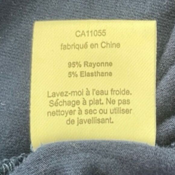 LinQ Halter Top Navy Blue Knit Sparkle Trim Criss Cross Back Strap Sleeveless XL - Picture 6 of 6